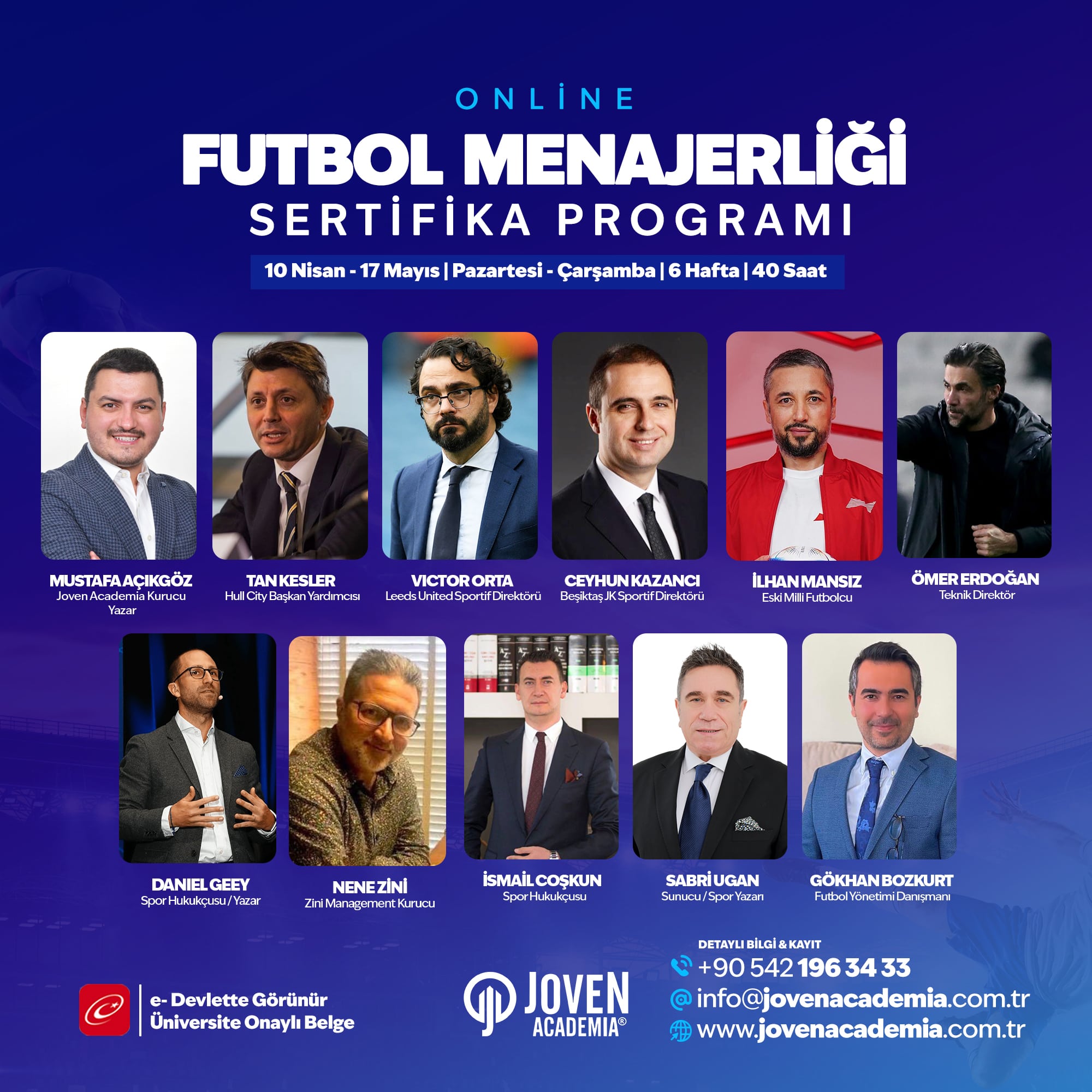 FUTBOL MENAJERLİĞİ SERTİFİKA PROGRAMI